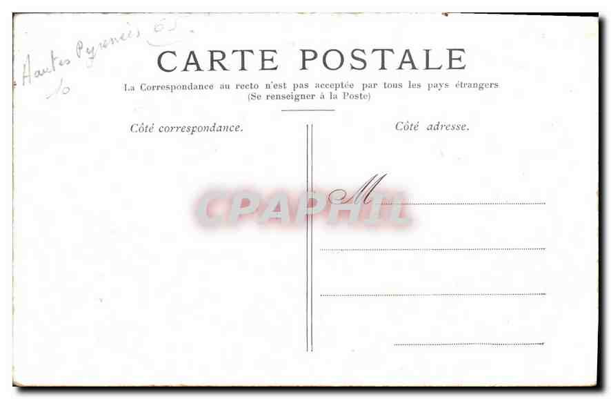 CPA Lourdes Le Calvaire  — Verso
