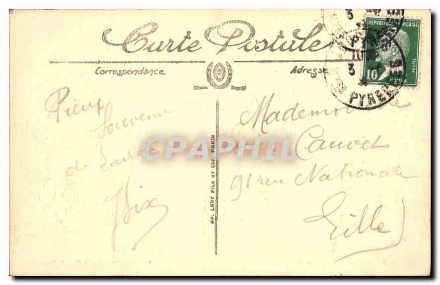 Lourdes — La Basilique — Librairie-Imprimerie Carrot, Lourdes — Back