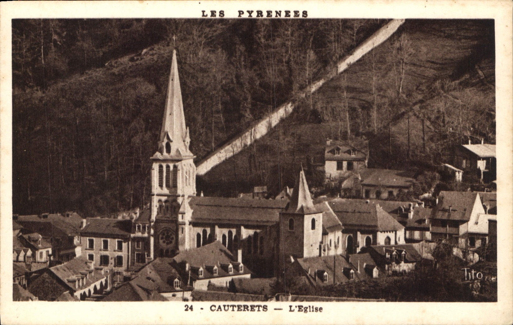 Cauterets — L'Église — Les Pyrénées