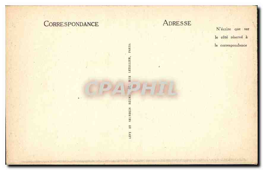 CPA Lourdes L'Ange a l'Entree du Calvaire  — Verso