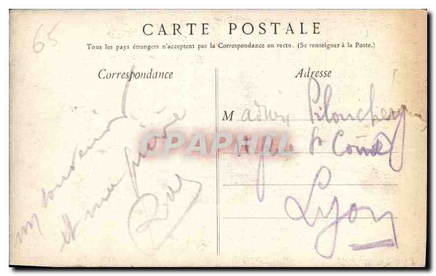 CPA Lourdes Mosaique La Pentecote  — Verso