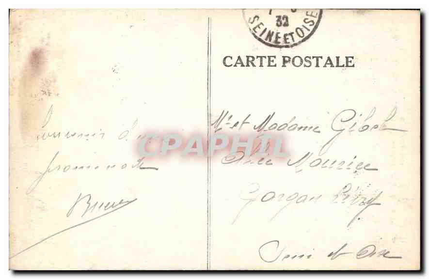 CPA Lourdes Apparition de la Vierge a Bernadette  — Verso