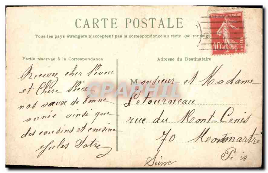 CPA Bonne Annee  — Rückseite