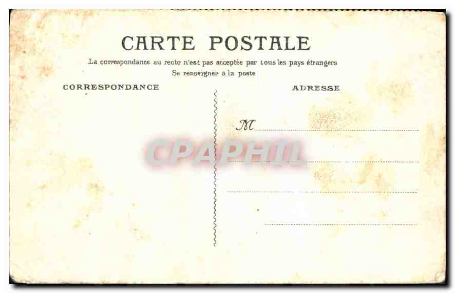 CPA Rien ne Sert Je Courir il Faut partir a Point Enfant Train — Rückseite