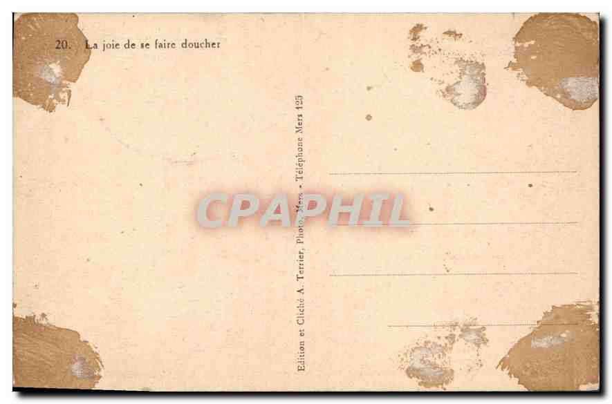 CPA La Joie de se Faire Doucher  — Rückseite
