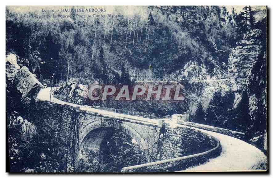 Les Gorges de la Bourne - Pont de Goules Blanches — Dauphiné, Vercors — Édition Jean Pain, Grenoble