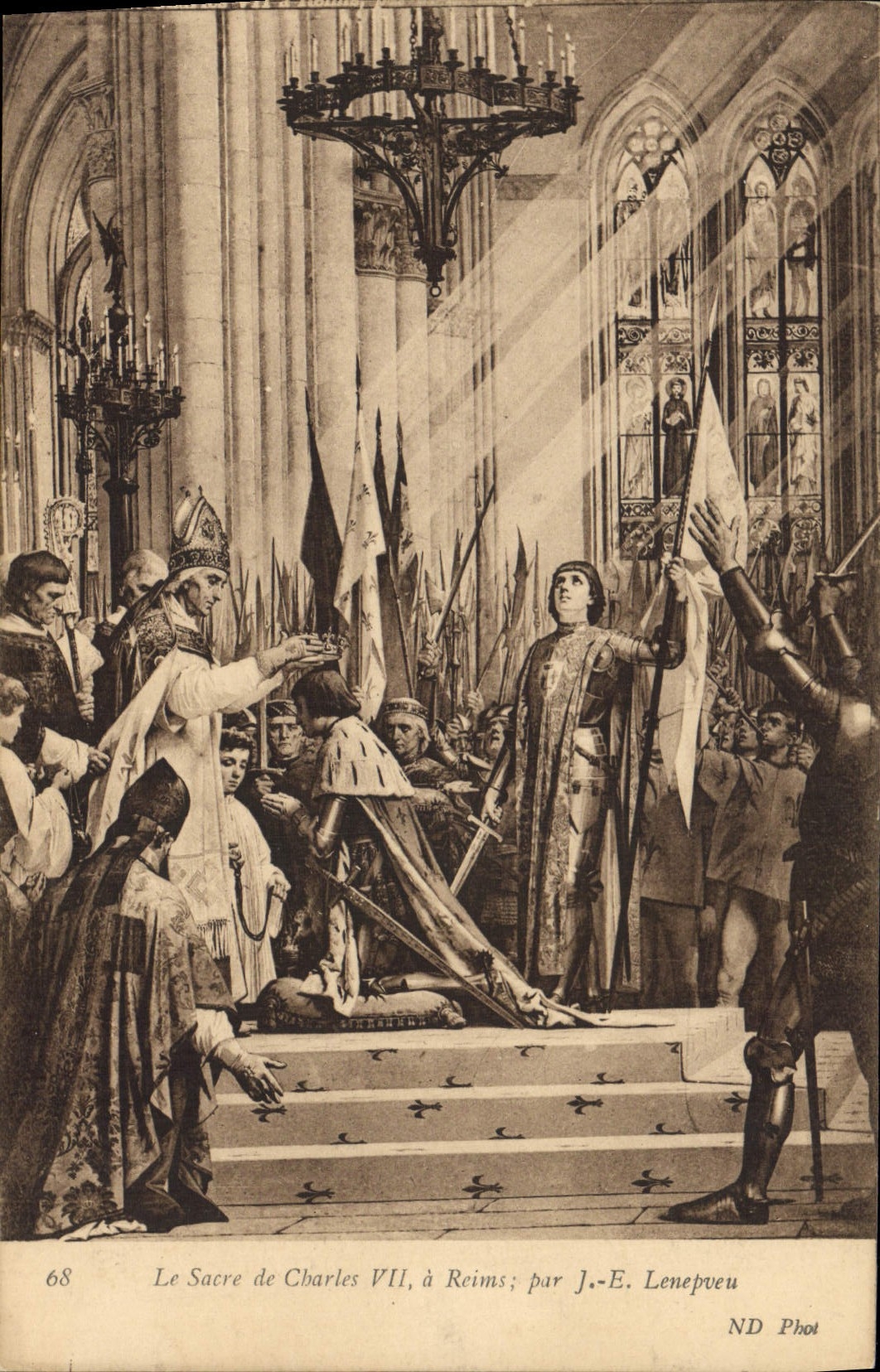 Le Sacre de Charles VII, à Reims; par J.-E. Lenepveu