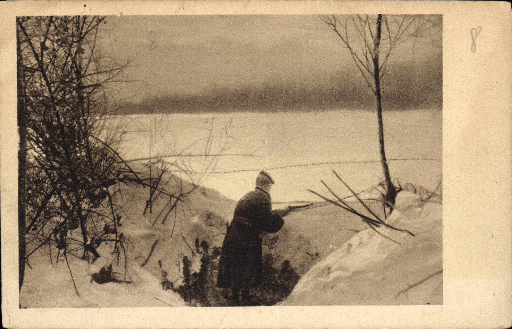CPA Militaria Roumanie Rumanien winter 1916 1917 Militaria