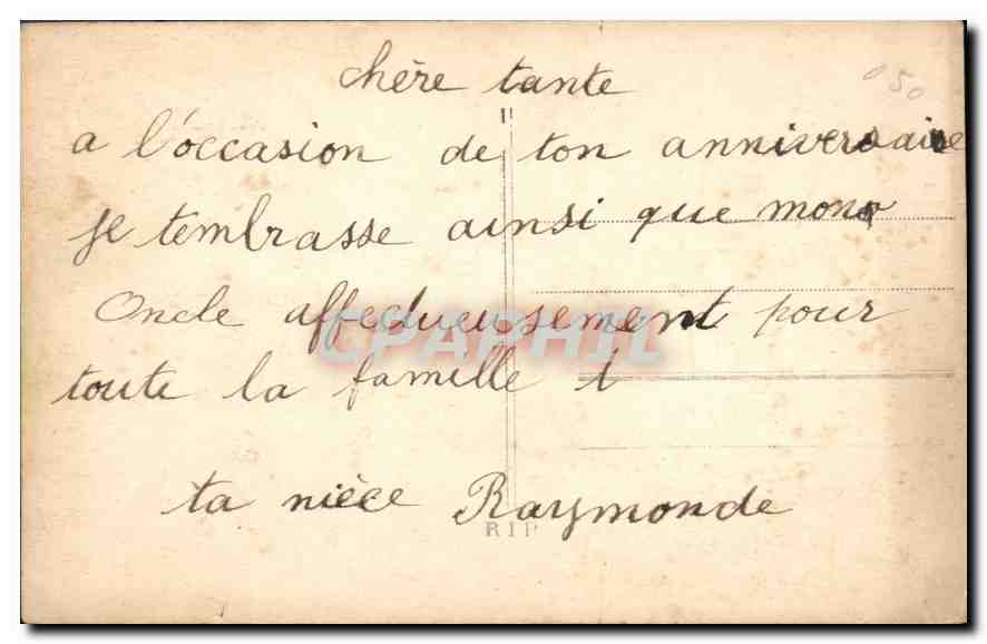 CPA Femme — Rückseite