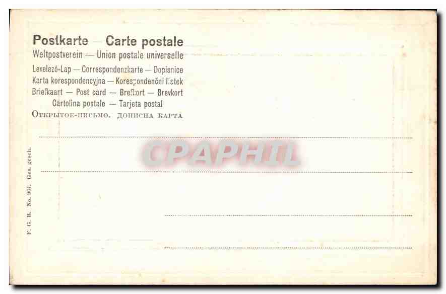 CPA Femme Diable — Rückseite