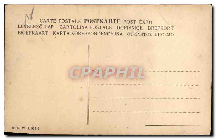 CPA Femme — Rückseite