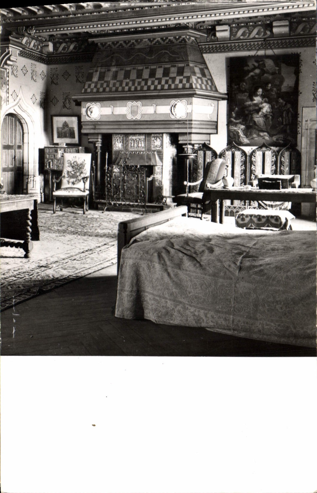 CPA Chateau de Larochepot Chambre du Seigneur 