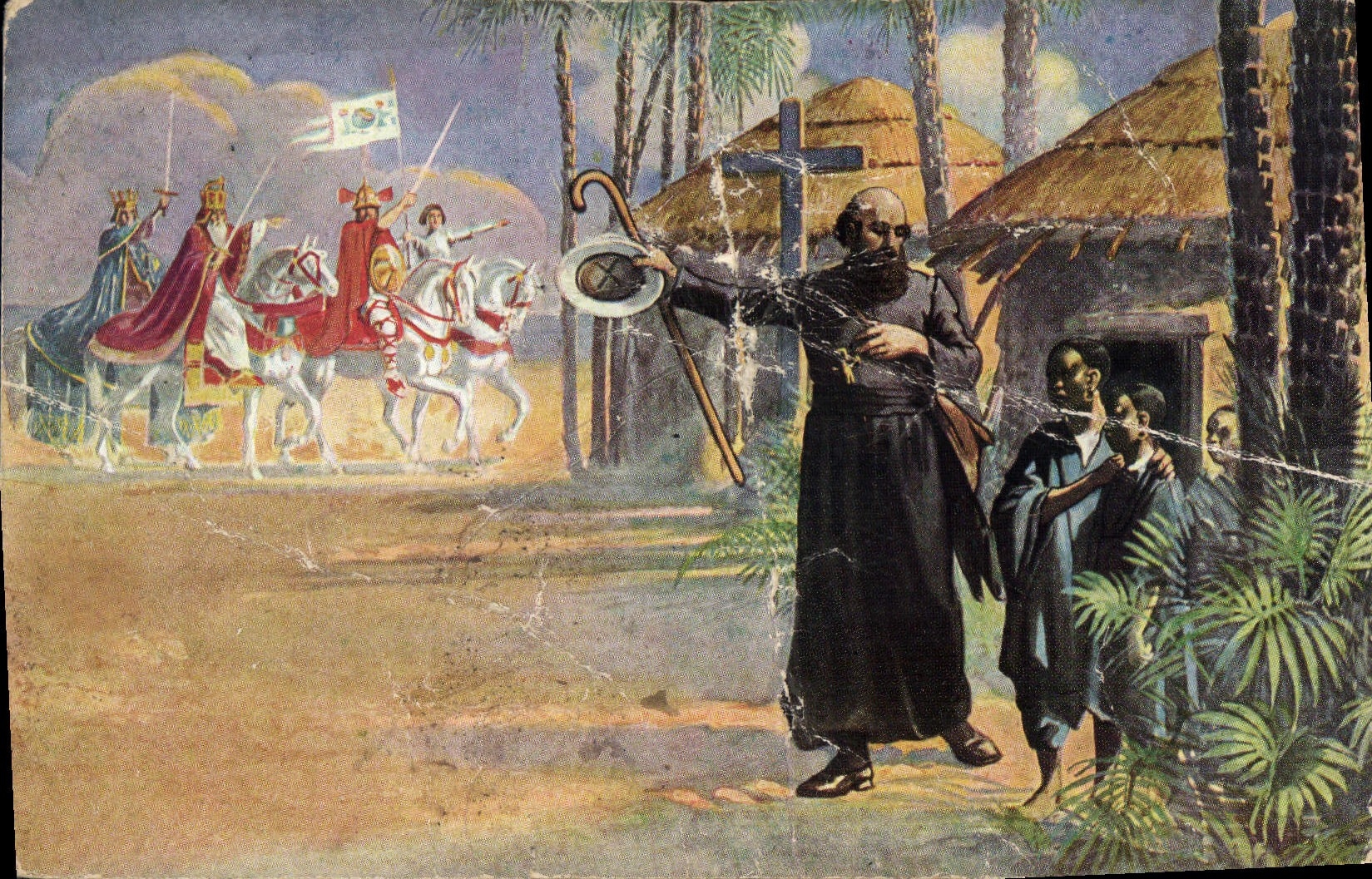 CPA L'Ame Francaise Le Missionnaire Musique de Esteban Marti 
