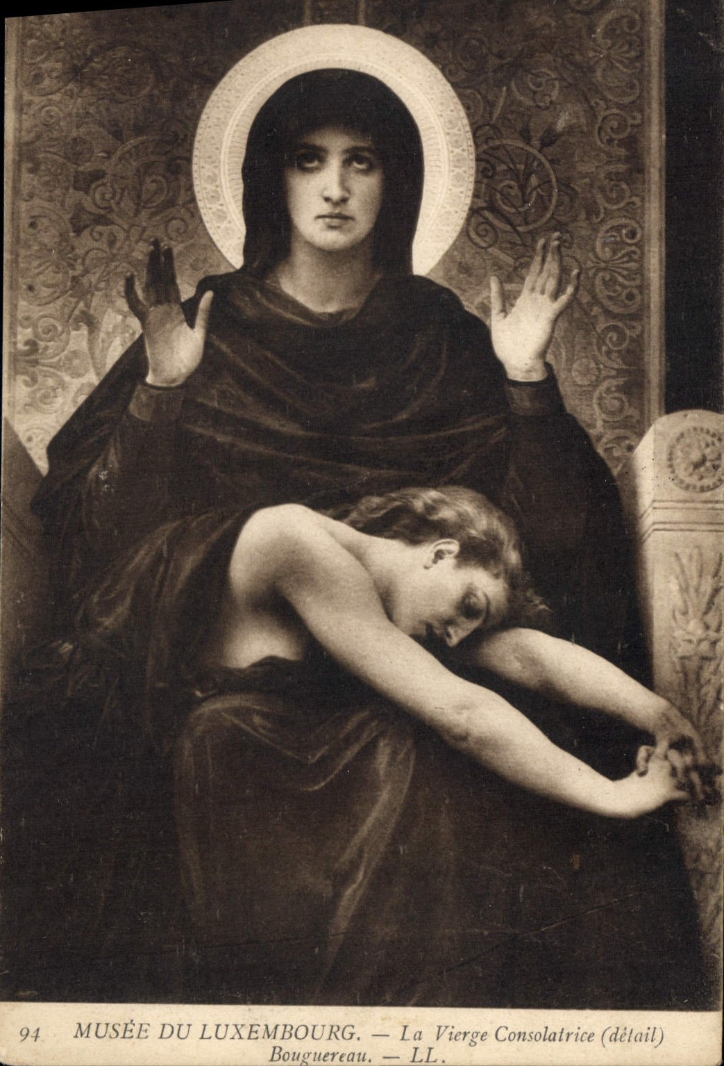 CPA Musee du Luxembourg La Vierge Consolatrice Detail Bouguereau 