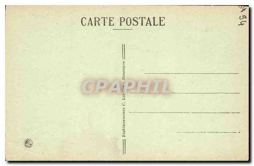 CPA Nancy Palais Ducal Le Fronton de la Petite Porterie  — Rückseite