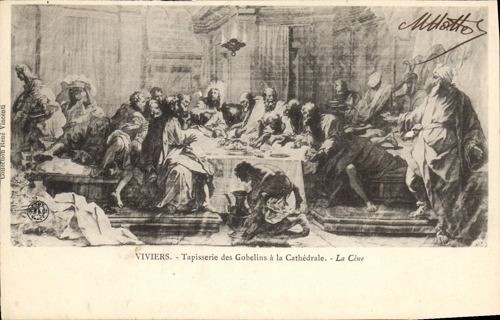 Viviers - Tapisserie des Gobelins à la Cathédrale - La Cène