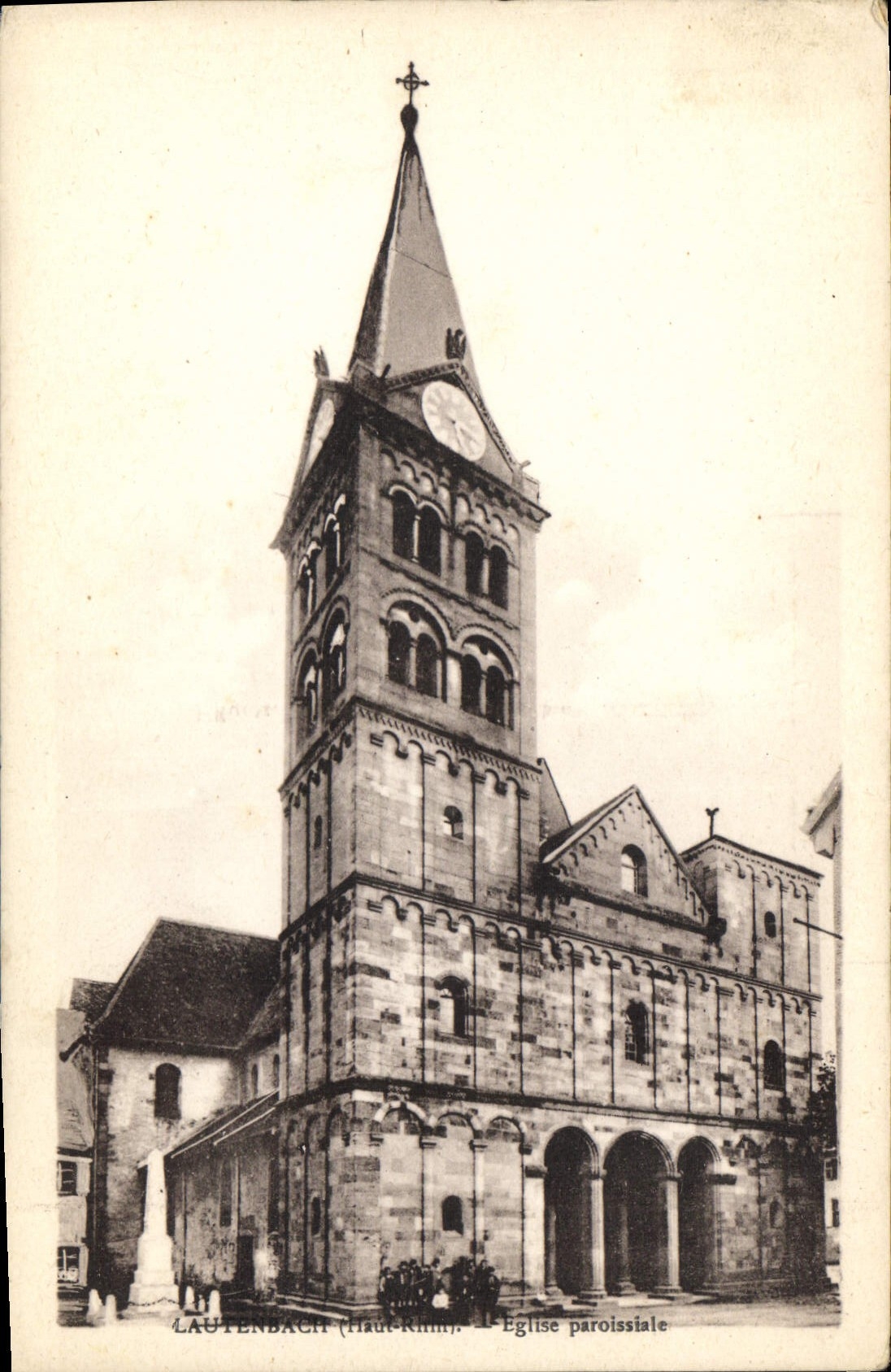 CPA Lautenbach Haut Rhin Eglise Paroissiale 