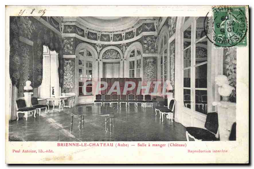 Brienne-le-Château — Salle à manger (Château) — Paul Antoine, lib.-édit.