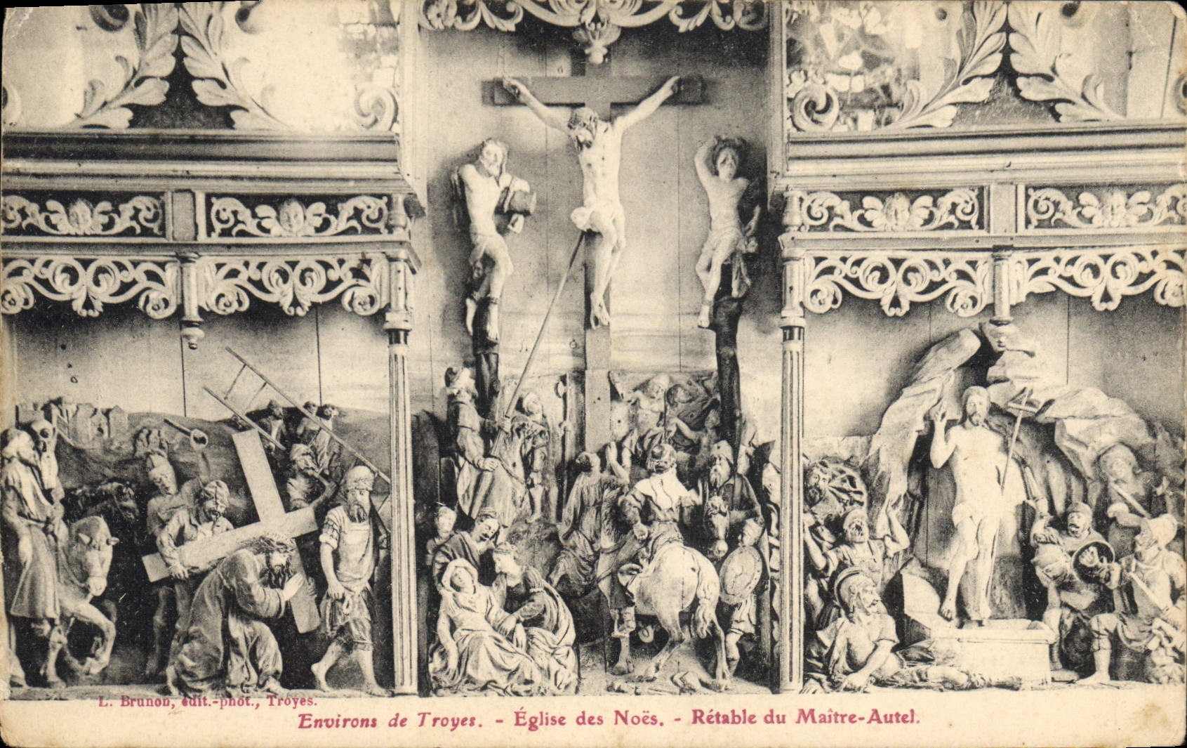 Église des Noës - Rétablo du Maître-Autel — L. Brunon, édit.-phot., Troyes