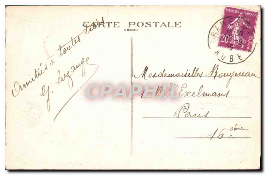 Troyes (Aube) — Chef-lieu du département de l'Aube (55.486 hab) — Vue générale prise de la Madeleine — Achterkant