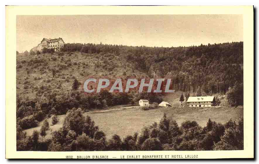 CPA Ballon d'Alsace Le Chalet Bonaparte et Hotel Lalloz 