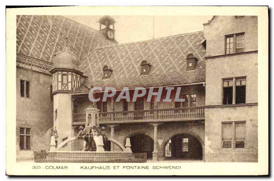 Colmar — Kaufhaus und Brunnen Schwendi — Braun & Cie, Dornach