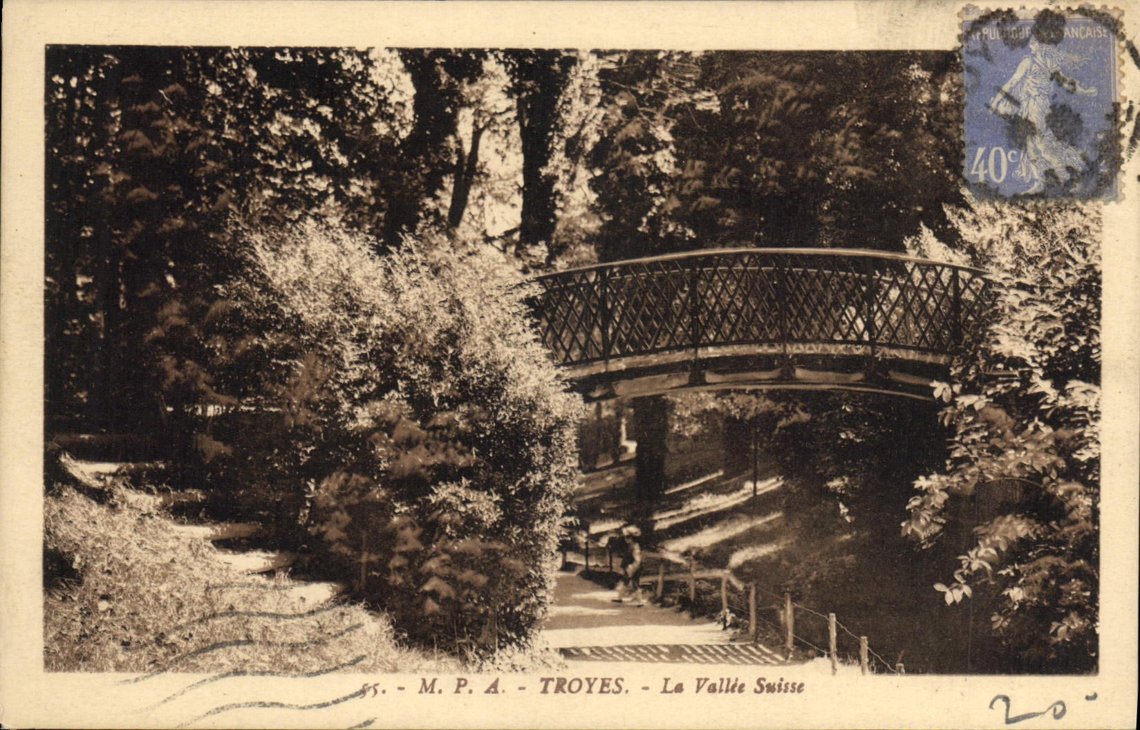CPA Troyes La Vallee Suisse 