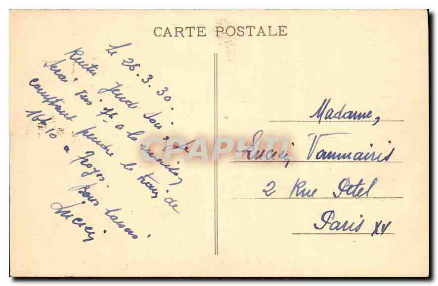 CPA Troyes La Vallee Suisse  — Rückseite