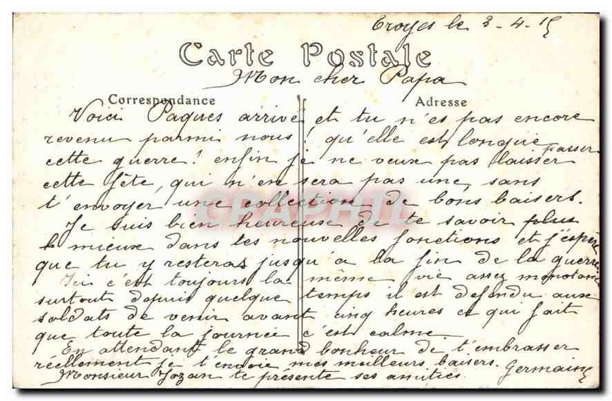 CPA Campagne de 1914 Ruines du Palais Episcopal Cheminee de la Galerie des Rois Bombardement du 19 s — Rückseite