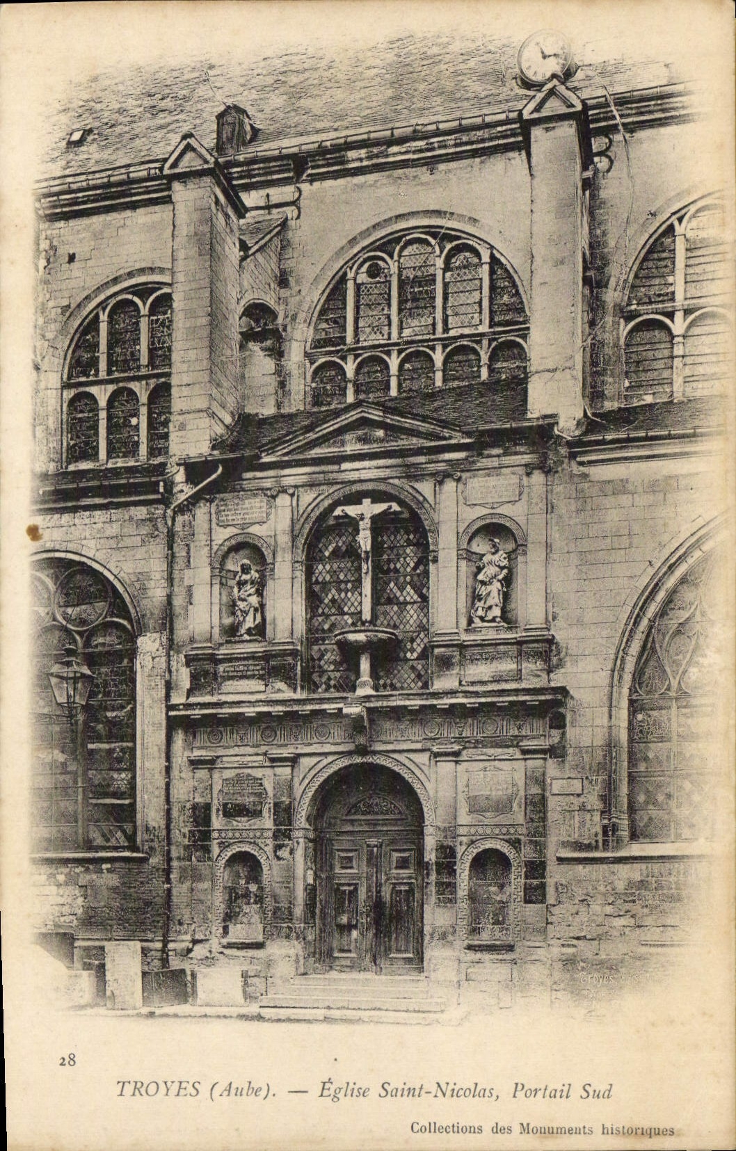 Troyes (Aube) — Église Saint-Nicolas, Portail Sud — Collections des Monuments historiques