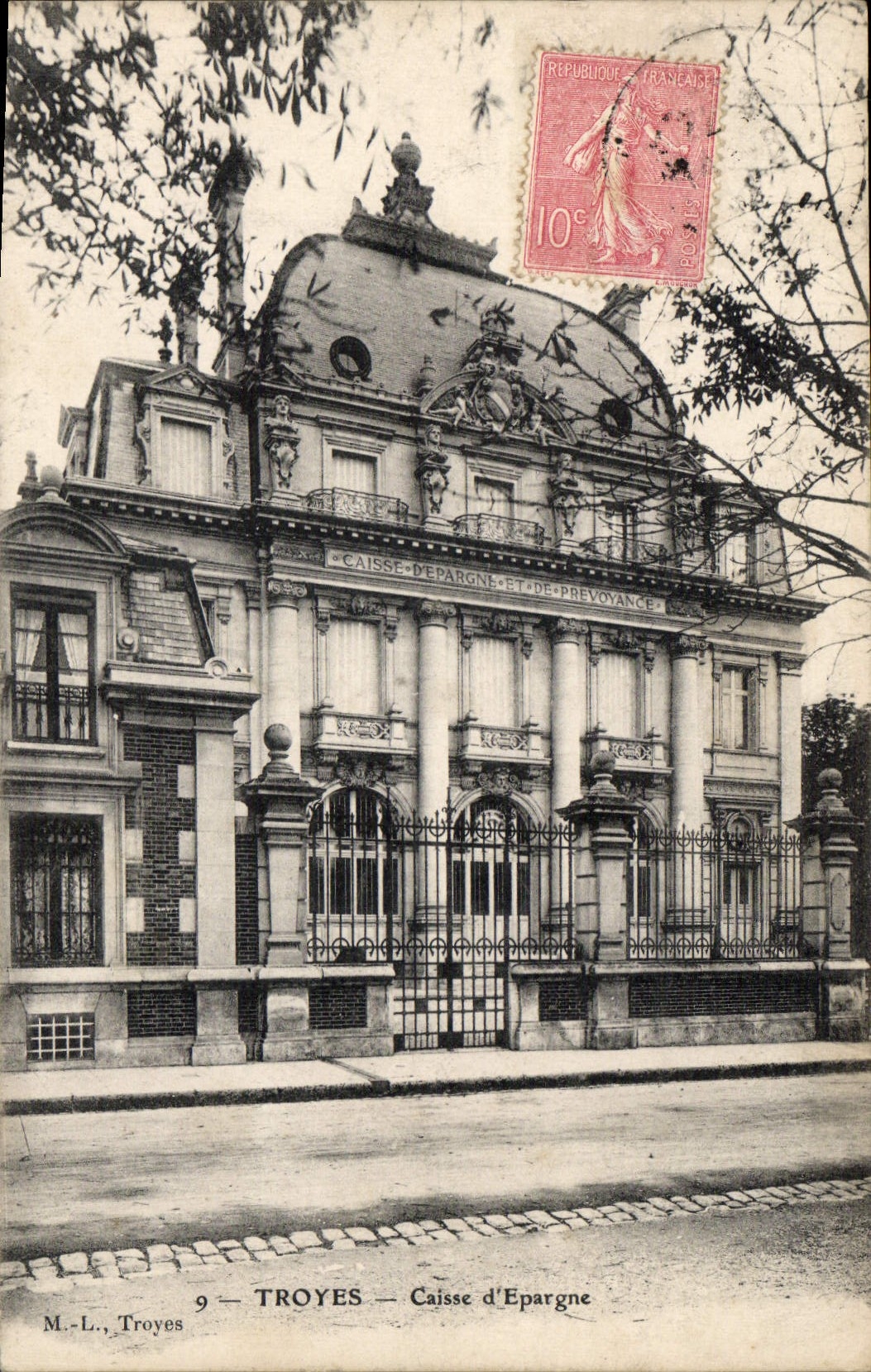 Troyes — Caisse d'Epargne et de Prévoyance — M.-L., Troyes
