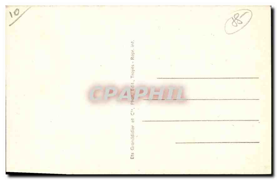 CPA Neuville sur Seine Aube La Colonne N D des Vignes  — Rückseite