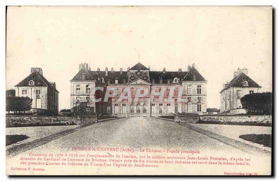 Château de Brie-sur-Château (Aube) — Façade principale — Collection P. Astaïne