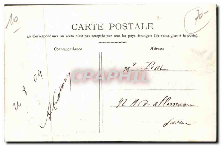 CPA Brienne le Chateau Aube Grand Salon Chateau  — Back