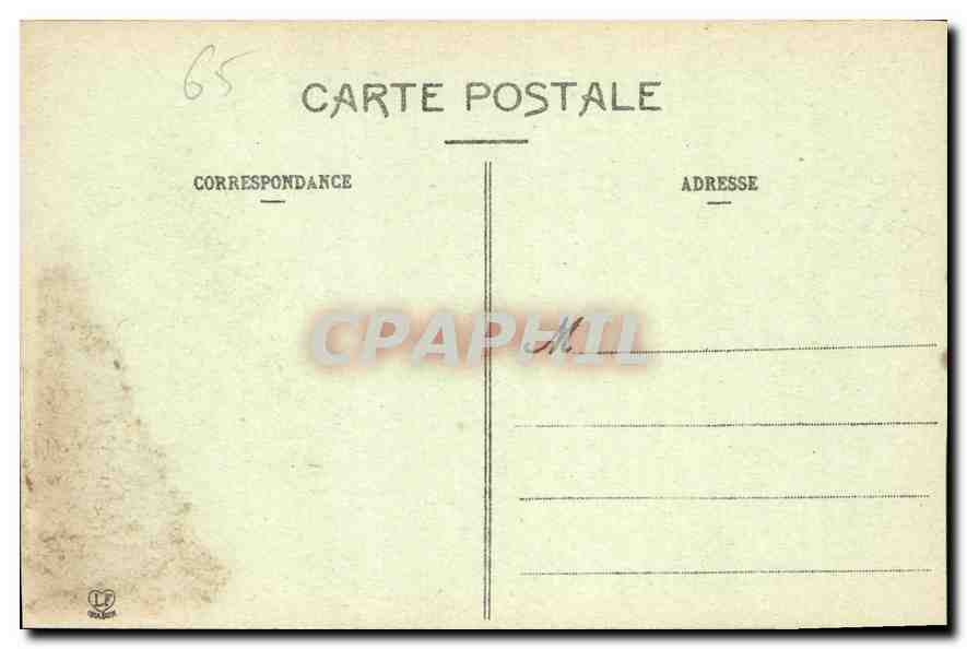 CPA Les Hautes Pyrenees Gavarnie Fronton du Cirque de Gauche a Droite Casque de Maronne  — Rückseite
