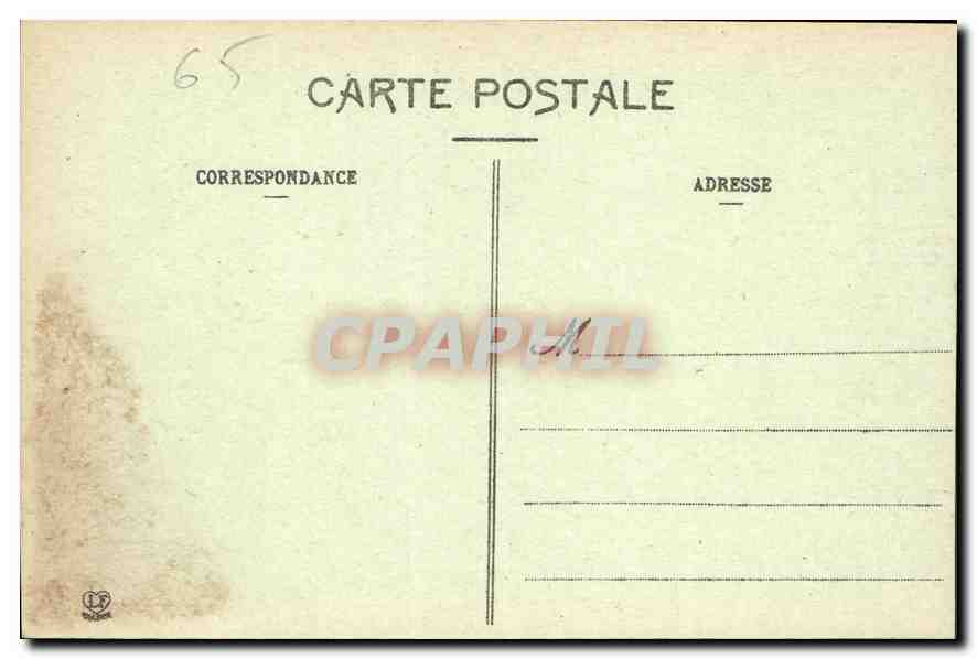 CPA Les Hautes Pyrenees Gavarnie  — Verso
