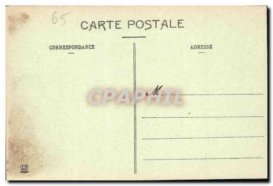 CPA Les Hautes Pyrenees Lourdes Vue Plongeante sur La Basilique  — Verso