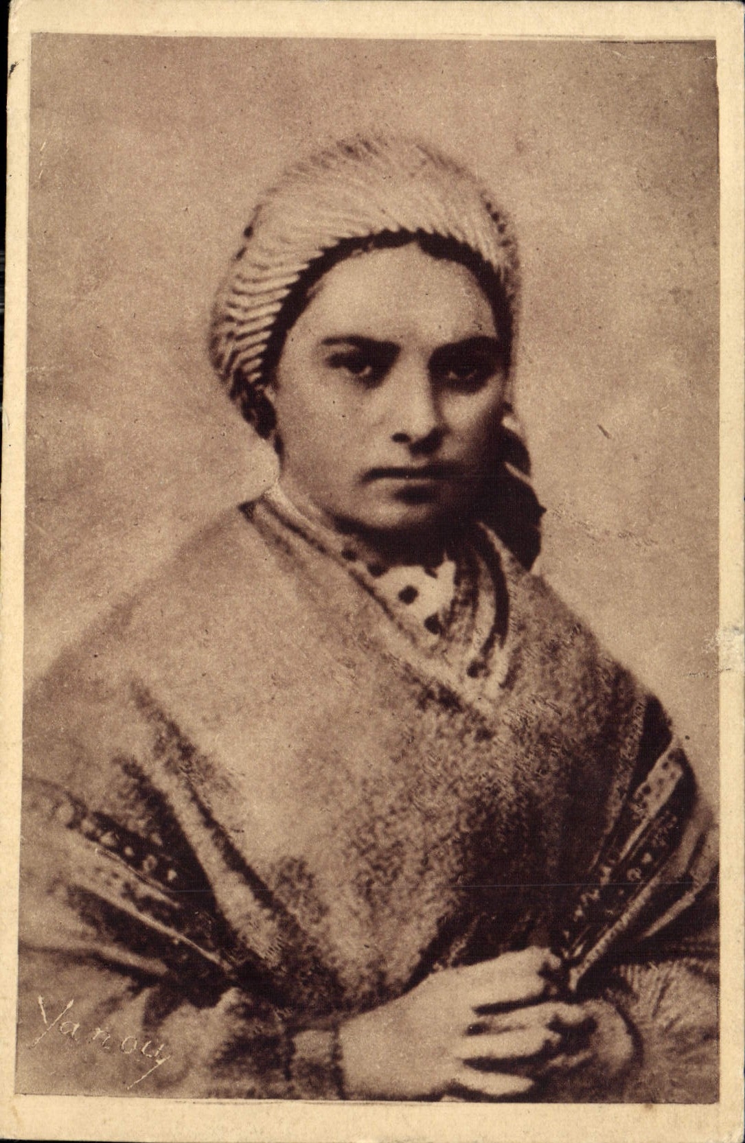 Bernadette Soubirous — Portrait authentique — Archives du Musée Pyrénéen