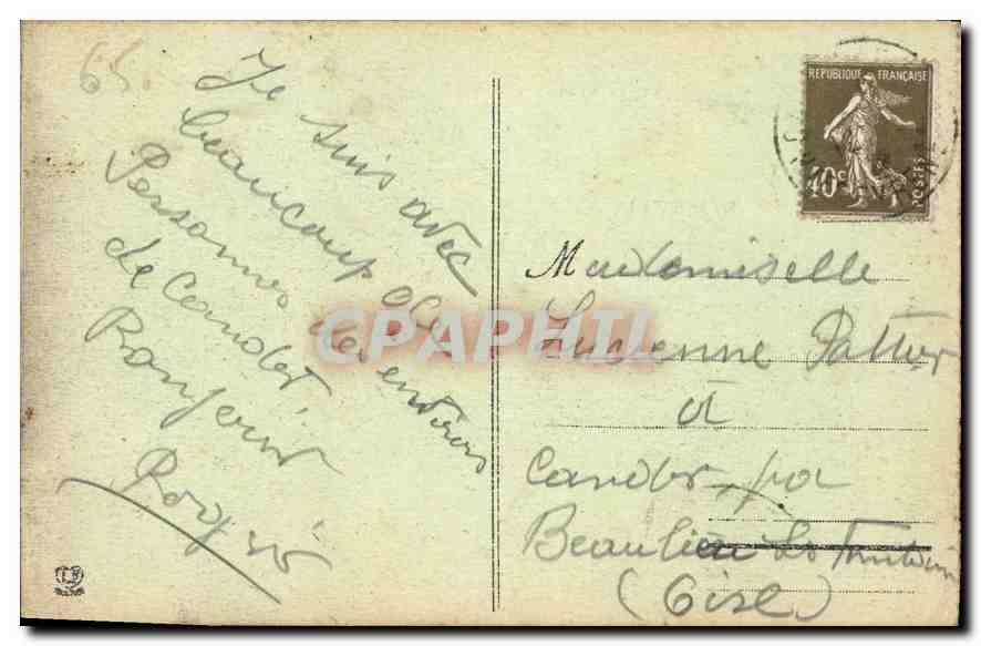 CPA Gavarnie Breche de Roland et le Casque  — Verso