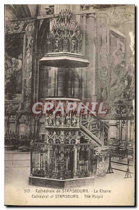 CPA Cathedrale de Strasbourg La Chaire 