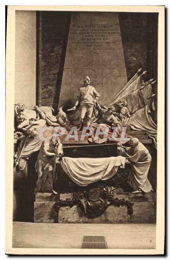 CPA Strasbourg Mausolee du Marechal Maurice de Saxe a l'Eglise Saint Thomas 