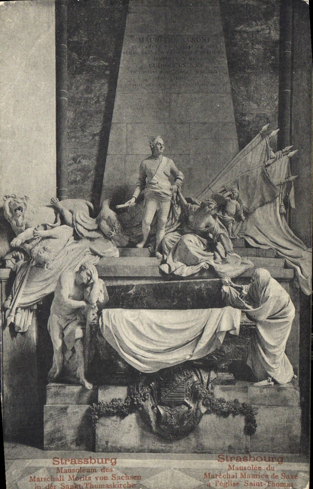 CPA Strasbourg Mausolce du Marechal Maurica de Saxe a Eglise Saint Thomas 