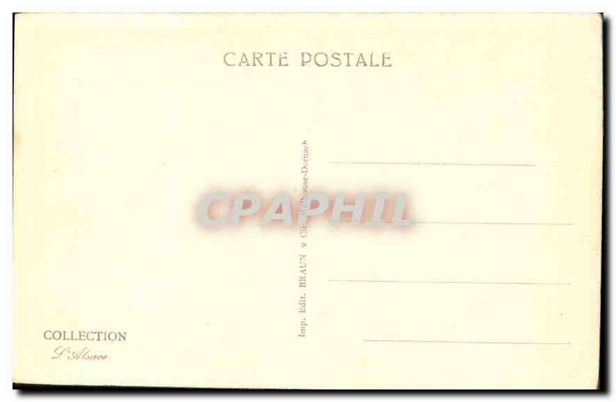 CPA Strasbourg Woerthel  — Rückseite