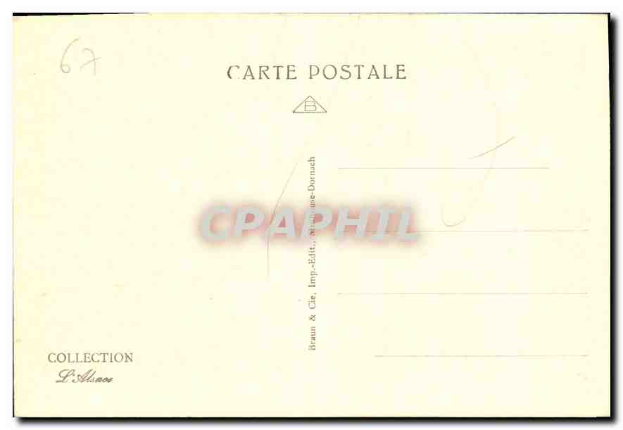 CPA Strasbourg Maison Kammerzell  — Verso