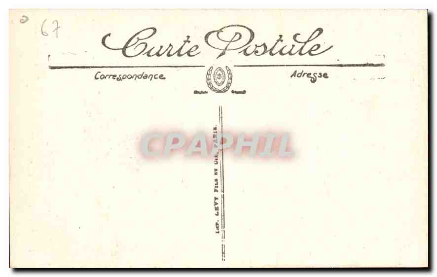 CPA Saverne Ruines du haut Barr Portail  — Rückseite