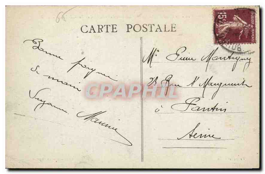 Dauphiné — Vallée de l'Eau d'Ollé dans les brouillards et la Chaîne de Belledonne — Ruanque, édit. n° 695 — Reverso