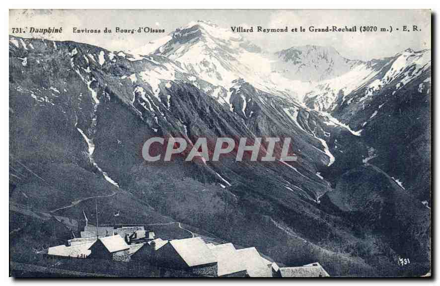 Villard Reynond et le Grand-Rochail (3070 m.) — Dauphiné, Environs du Bourg-d'Oisans — E. R. n° 731