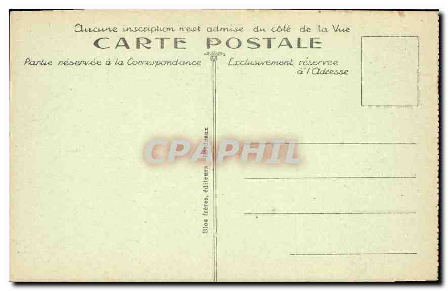 CPA Environs de Cauterets Guille du Pont d'Espagne  — Verso