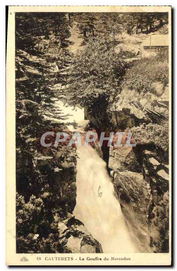 CPA Cauterets La Gouffre du Marcadau 