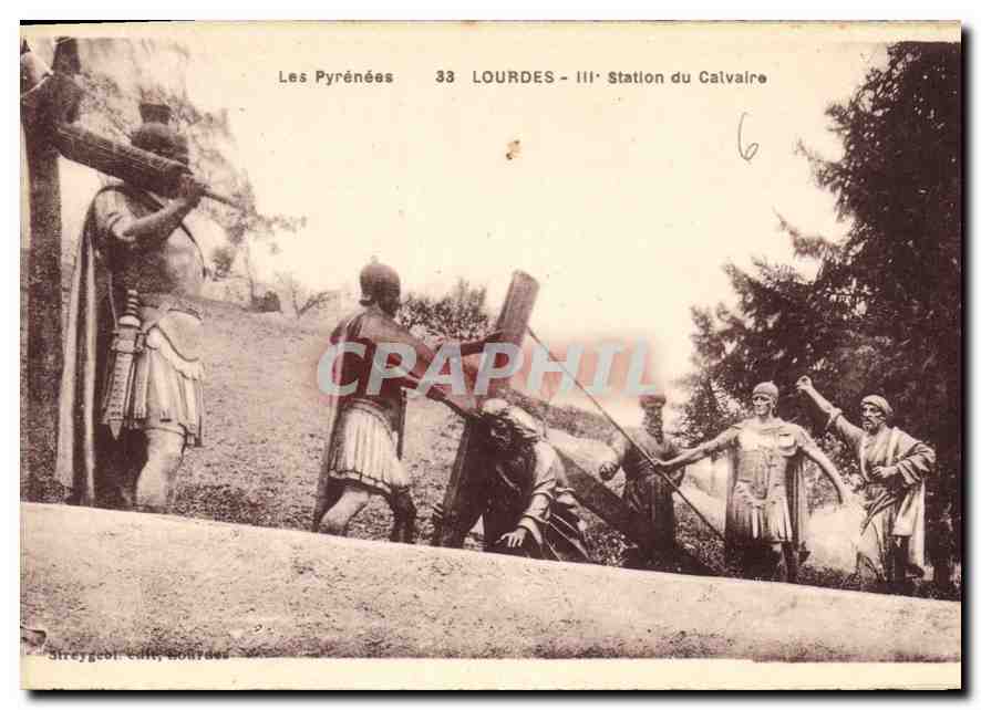 CPA Lourdes III Station du Calvaire 